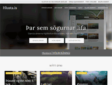 Tablet Screenshot of hlusta.is